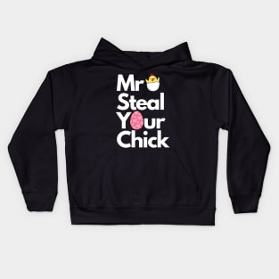 Easter Boys Toddlers Mr Steal Your Chick Funny Spring Humor Kids Hoodie